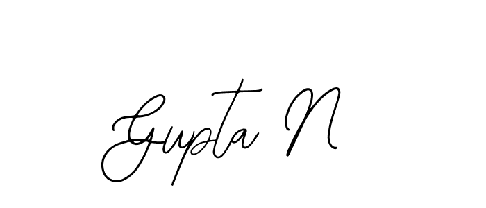 Design your own signature with our free online signature maker. With this signature software, you can create a handwritten (Bearetta-2O07w) signature for name Gupta N. Gupta N signature style 12 images and pictures png