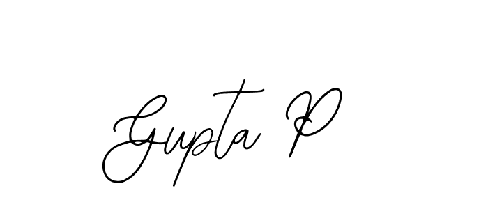 How to Draw Gupta P signature style? Bearetta-2O07w is a latest design signature styles for name Gupta P. Gupta P signature style 12 images and pictures png