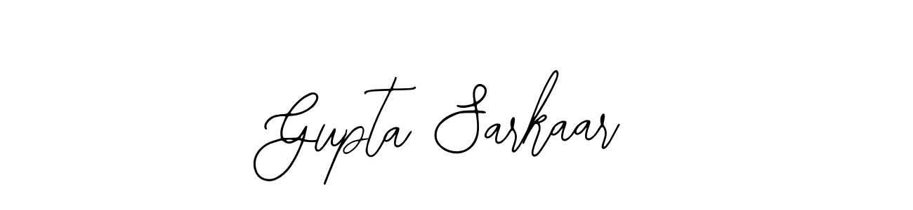 How to make Gupta Sarkaar name signature. Use Bearetta-2O07w style for creating short signs online. This is the latest handwritten sign. Gupta Sarkaar signature style 12 images and pictures png