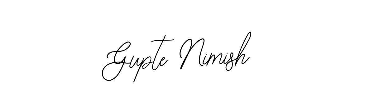 This is the best signature style for the Gupte Nimish name. Also you like these signature font (Bearetta-2O07w). Mix name signature. Gupte Nimish signature style 12 images and pictures png