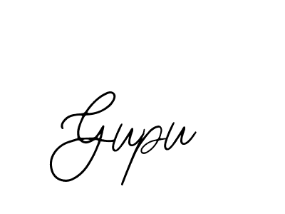 Design your own signature with our free online signature maker. With this signature software, you can create a handwritten (Bearetta-2O07w) signature for name Gupu. Gupu signature style 12 images and pictures png