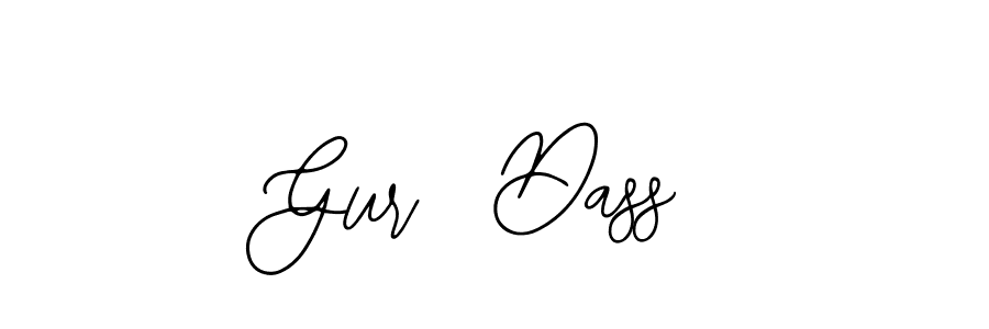Use a signature maker to create a handwritten signature online. With this signature software, you can design (Bearetta-2O07w) your own signature for name Gur  Dass. Gur  Dass signature style 12 images and pictures png