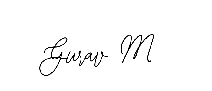 Use a signature maker to create a handwritten signature online. With this signature software, you can design (Bearetta-2O07w) your own signature for name Gurav M. Gurav M signature style 12 images and pictures png