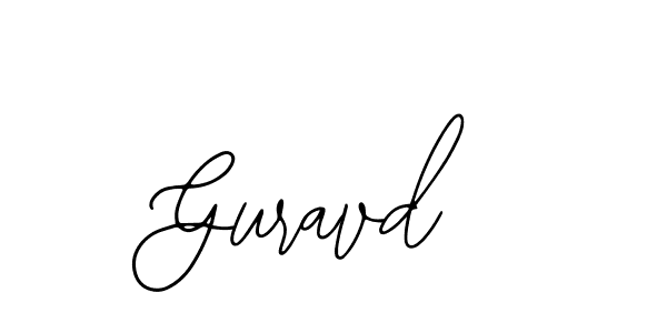 Use a signature maker to create a handwritten signature online. With this signature software, you can design (Bearetta-2O07w) your own signature for name Guravd. Guravd signature style 12 images and pictures png