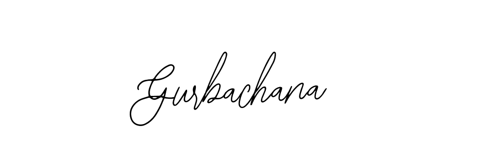 Use a signature maker to create a handwritten signature online. With this signature software, you can design (Bearetta-2O07w) your own signature for name Gurbachana. Gurbachana signature style 12 images and pictures png