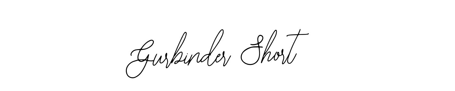 Gurbinder Short stylish signature style. Best Handwritten Sign (Bearetta-2O07w) for my name. Handwritten Signature Collection Ideas for my name Gurbinder Short. Gurbinder Short signature style 12 images and pictures png