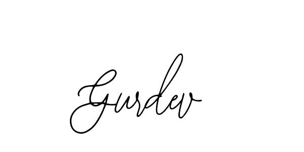 Use a signature maker to create a handwritten signature online. With this signature software, you can design (Bearetta-2O07w) your own signature for name Gurdev. Gurdev signature style 12 images and pictures png