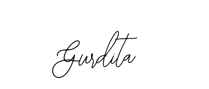 Use a signature maker to create a handwritten signature online. With this signature software, you can design (Bearetta-2O07w) your own signature for name Gurdita. Gurdita signature style 12 images and pictures png