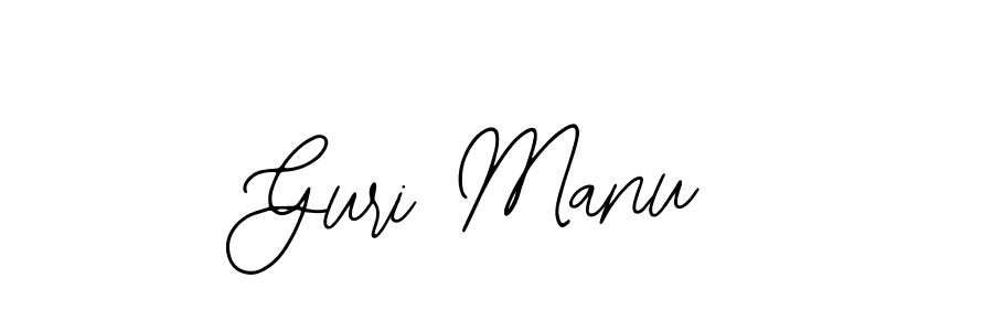 The best way (Bearetta-2O07w) to make a short signature is to pick only two or three words in your name. The name Guri Manu include a total of six letters. For converting this name. Guri Manu signature style 12 images and pictures png