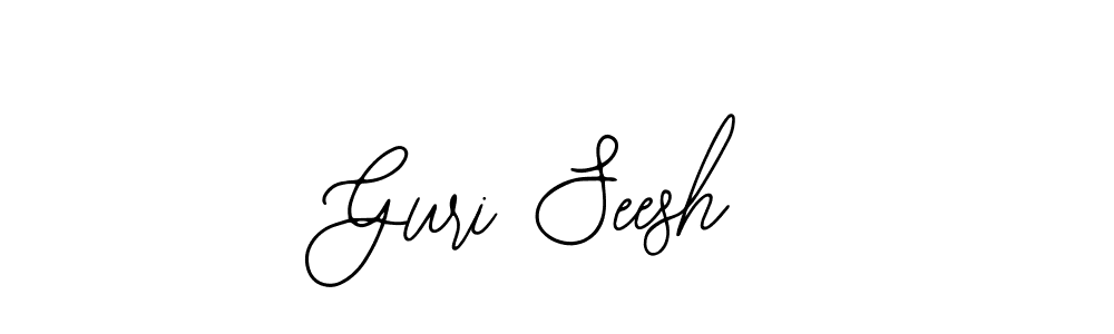 Design your own signature with our free online signature maker. With this signature software, you can create a handwritten (Bearetta-2O07w) signature for name Guri Seesh. Guri Seesh signature style 12 images and pictures png