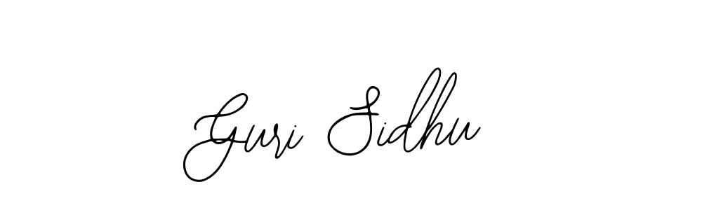 How to make Guri Sidhu name signature. Use Bearetta-2O07w style for creating short signs online. This is the latest handwritten sign. Guri Sidhu signature style 12 images and pictures png