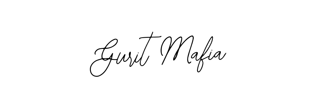 How to make Gurit Mafia name signature. Use Bearetta-2O07w style for creating short signs online. This is the latest handwritten sign. Gurit Mafia signature style 12 images and pictures png