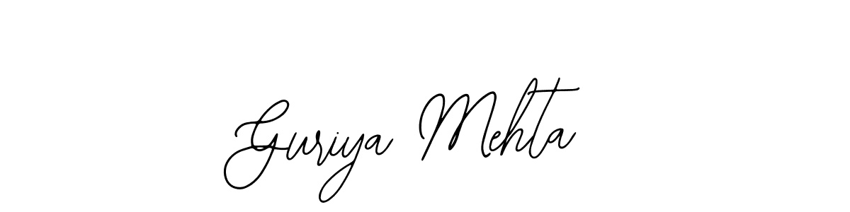 You should practise on your own different ways (Bearetta-2O07w) to write your name (Guriya Mehta) in signature. don't let someone else do it for you. Guriya Mehta signature style 12 images and pictures png