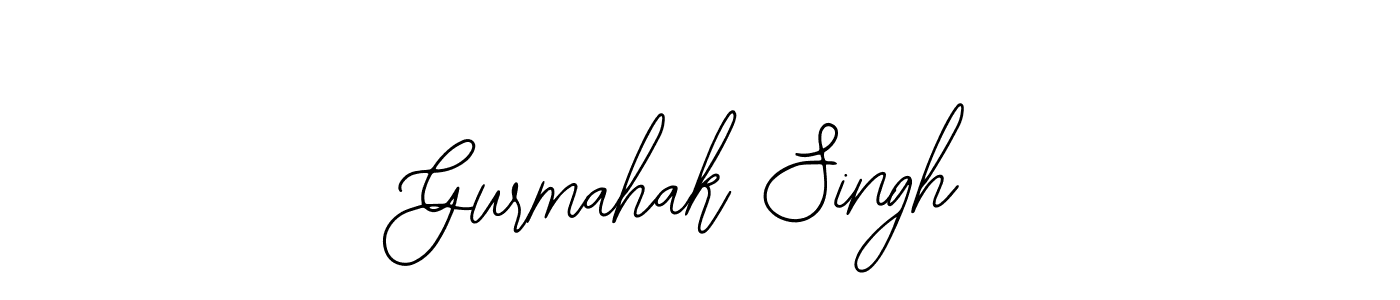 How to make Gurmahak Singh name signature. Use Bearetta-2O07w style for creating short signs online. This is the latest handwritten sign. Gurmahak Singh signature style 12 images and pictures png