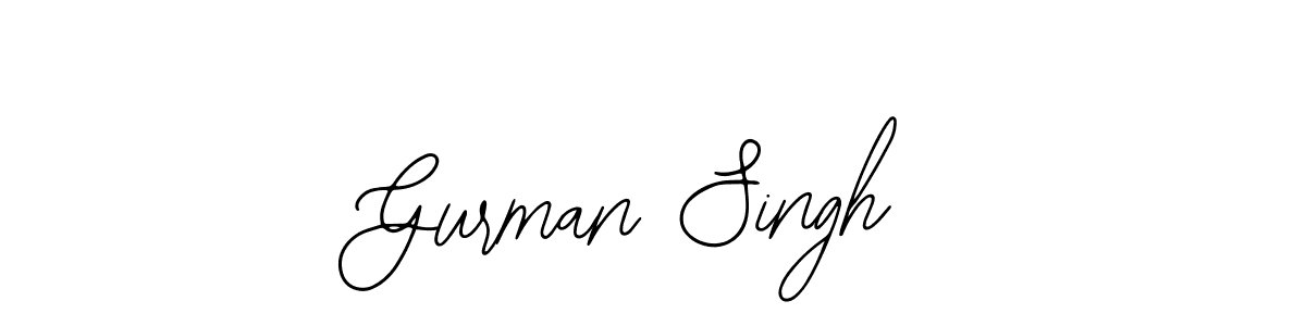 Use a signature maker to create a handwritten signature online. With this signature software, you can design (Bearetta-2O07w) your own signature for name Gurman Singh. Gurman Singh signature style 12 images and pictures png