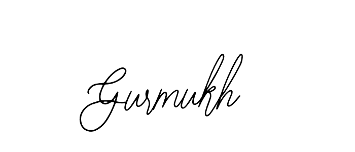 You should practise on your own different ways (Bearetta-2O07w) to write your name (Gurmukh) in signature. don't let someone else do it for you. Gurmukh signature style 12 images and pictures png