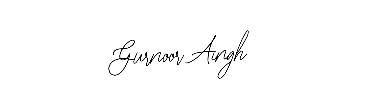 Use a signature maker to create a handwritten signature online. With this signature software, you can design (Bearetta-2O07w) your own signature for name Gurnoor Aingh. Gurnoor Aingh signature style 12 images and pictures png