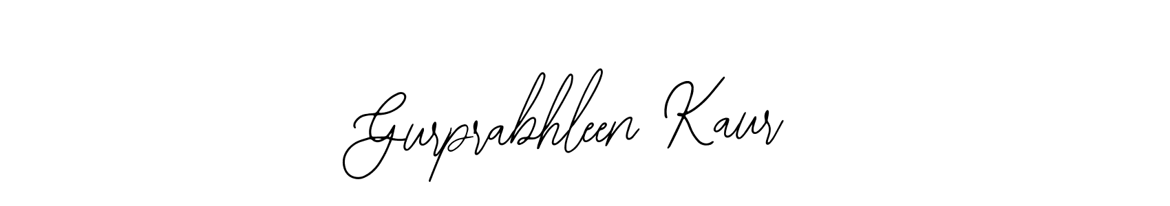 How to make Gurprabhleen Kaur signature? Bearetta-2O07w is a professional autograph style. Create handwritten signature for Gurprabhleen Kaur name. Gurprabhleen Kaur signature style 12 images and pictures png