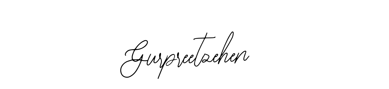 How to make Gurpreetzehen name signature. Use Bearetta-2O07w style for creating short signs online. This is the latest handwritten sign. Gurpreetzehen signature style 12 images and pictures png