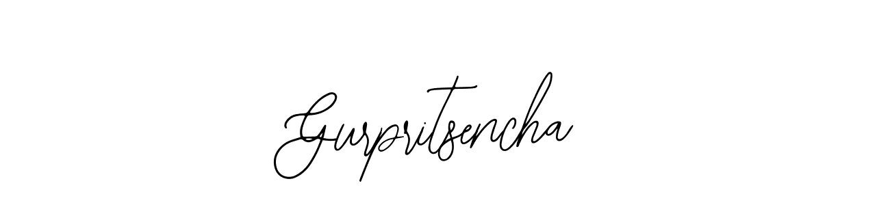 Design your own signature with our free online signature maker. With this signature software, you can create a handwritten (Bearetta-2O07w) signature for name Gurpritsencha. Gurpritsencha signature style 12 images and pictures png