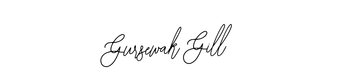Also we have Gursewak Gill name is the best signature style. Create professional handwritten signature collection using Bearetta-2O07w autograph style. Gursewak Gill signature style 12 images and pictures png