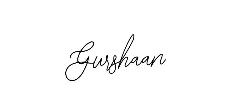Design your own signature with our free online signature maker. With this signature software, you can create a handwritten (Bearetta-2O07w) signature for name Gurshaan. Gurshaan signature style 12 images and pictures png