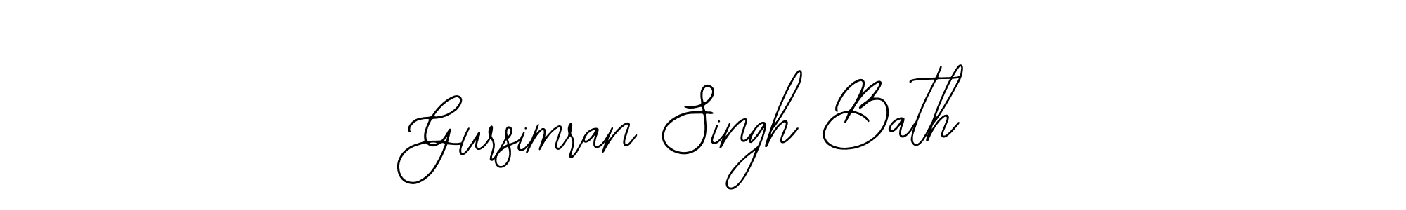 How to Draw Gursimran Singh Bath signature style? Bearetta-2O07w is a latest design signature styles for name Gursimran Singh Bath. Gursimran Singh Bath signature style 12 images and pictures png