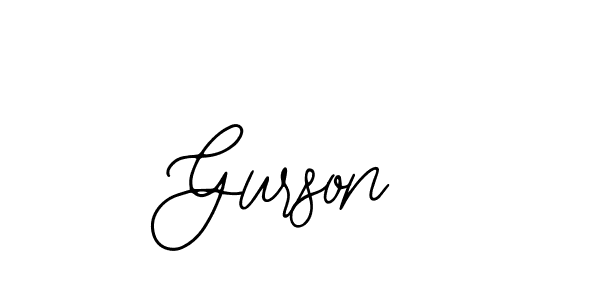 Bearetta-2O07w is a professional signature style that is perfect for those who want to add a touch of class to their signature. It is also a great choice for those who want to make their signature more unique. Get Gurson name to fancy signature for free. Gurson signature style 12 images and pictures png