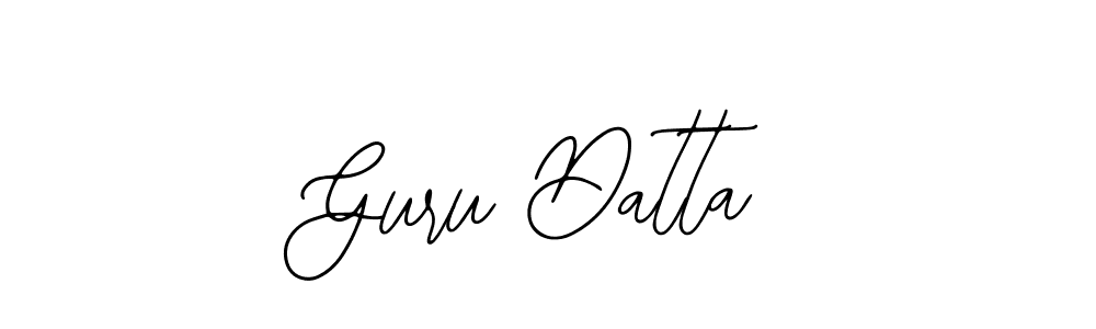 How to make Guru Datta name signature. Use Bearetta-2O07w style for creating short signs online. This is the latest handwritten sign. Guru Datta signature style 12 images and pictures png