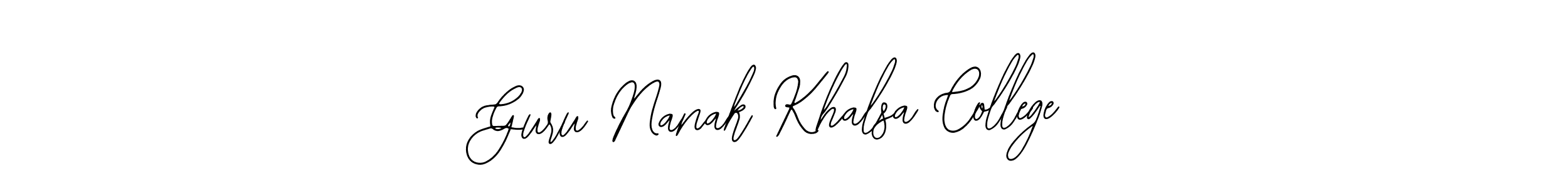 It looks lik you need a new signature style for name Guru Nanak Khalsa College. Design unique handwritten (Bearetta-2O07w) signature with our free signature maker in just a few clicks. Guru Nanak Khalsa College signature style 12 images and pictures png