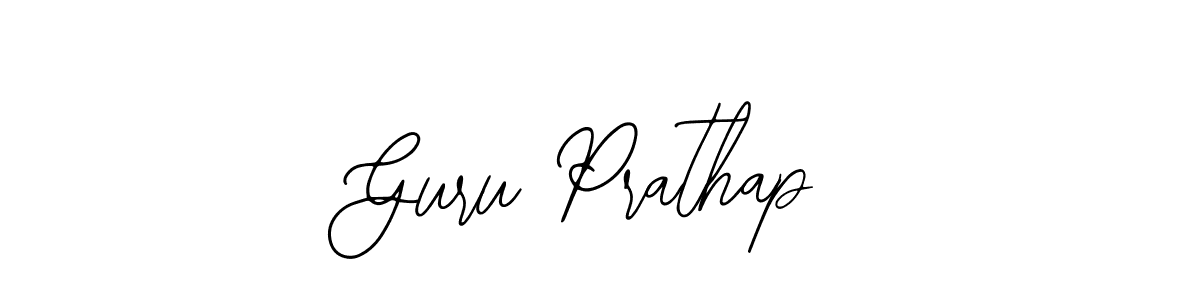 Use a signature maker to create a handwritten signature online. With this signature software, you can design (Bearetta-2O07w) your own signature for name Guru Prathap. Guru Prathap signature style 12 images and pictures png
