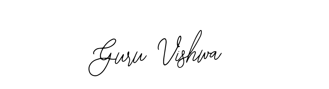 Guru Vishwa stylish signature style. Best Handwritten Sign (Bearetta-2O07w) for my name. Handwritten Signature Collection Ideas for my name Guru Vishwa. Guru Vishwa signature style 12 images and pictures png