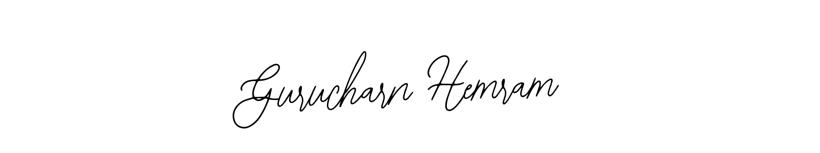 How to make Gurucharn Hemram signature? Bearetta-2O07w is a professional autograph style. Create handwritten signature for Gurucharn Hemram name. Gurucharn Hemram signature style 12 images and pictures png