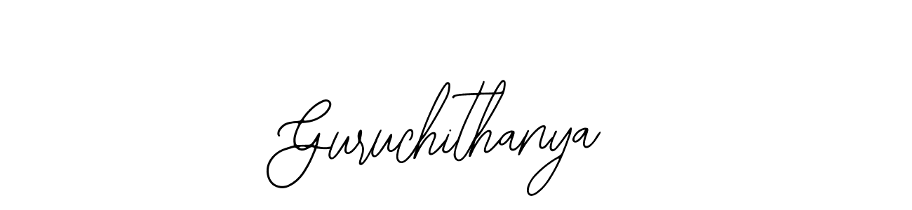 Make a beautiful signature design for name Guruchithanya. With this signature (Bearetta-2O07w) style, you can create a handwritten signature for free. Guruchithanya signature style 12 images and pictures png