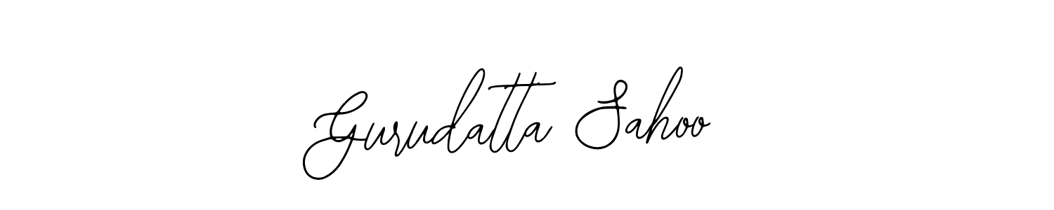 How to make Gurudatta Sahoo name signature. Use Bearetta-2O07w style for creating short signs online. This is the latest handwritten sign. Gurudatta Sahoo signature style 12 images and pictures png