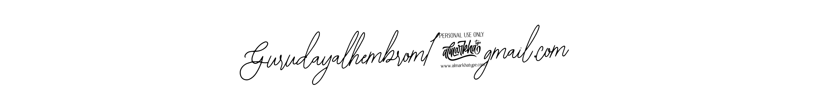Make a beautiful signature design for name Gurudayalhembrom1@gmail.com. Use this online signature maker to create a handwritten signature for free. Gurudayalhembrom1@gmail.com signature style 12 images and pictures png