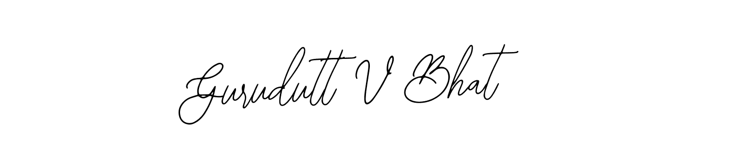 How to make Gurudutt V Bhat signature? Bearetta-2O07w is a professional autograph style. Create handwritten signature for Gurudutt V Bhat name. Gurudutt V Bhat signature style 12 images and pictures png