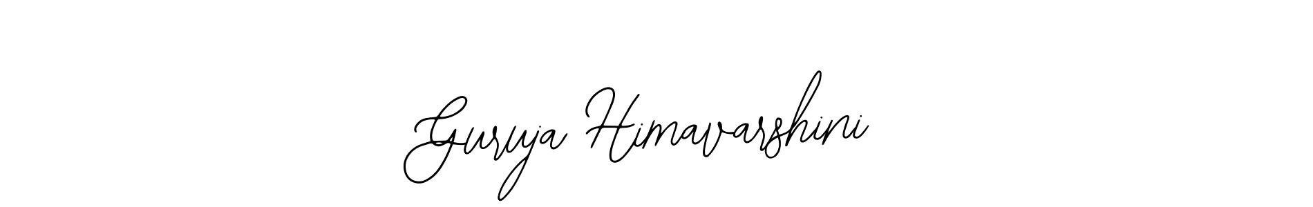 How to make Guruja Himavarshini name signature. Use Bearetta-2O07w style for creating short signs online. This is the latest handwritten sign. Guruja Himavarshini signature style 12 images and pictures png
