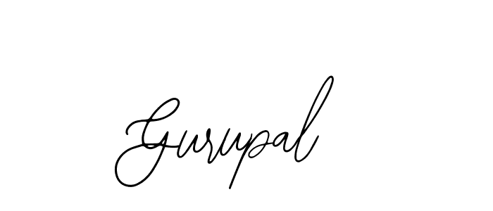 How to make Gurupal name signature. Use Bearetta-2O07w style for creating short signs online. This is the latest handwritten sign. Gurupal signature style 12 images and pictures png