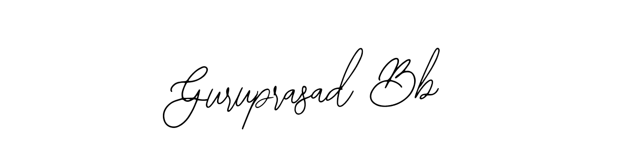 Create a beautiful signature design for name Guruprasad Bb. With this signature (Bearetta-2O07w) fonts, you can make a handwritten signature for free. Guruprasad Bb signature style 12 images and pictures png