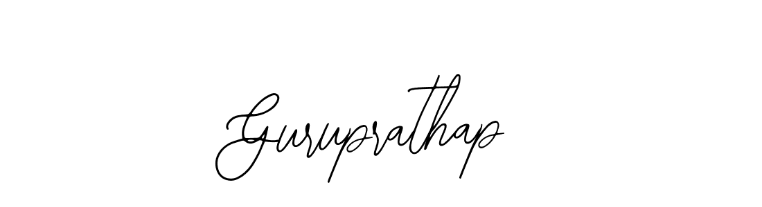 You should practise on your own different ways (Bearetta-2O07w) to write your name (Guruprathap) in signature. don't let someone else do it for you. Guruprathap signature style 12 images and pictures png