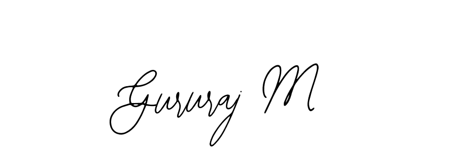 Use a signature maker to create a handwritten signature online. With this signature software, you can design (Bearetta-2O07w) your own signature for name Gururaj M. Gururaj M signature style 12 images and pictures png