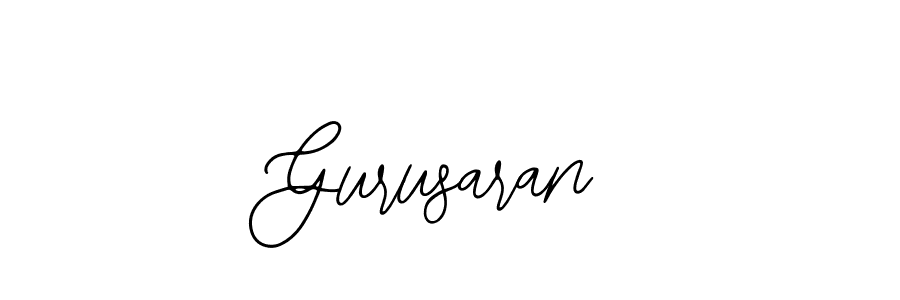 Design your own signature with our free online signature maker. With this signature software, you can create a handwritten (Bearetta-2O07w) signature for name Gurusaran. Gurusaran signature style 12 images and pictures png