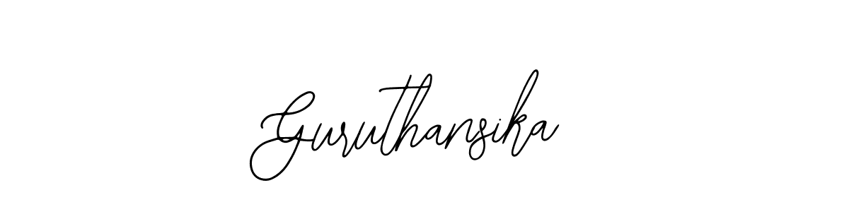 Also You can easily find your signature by using the search form. We will create Guruthansika name handwritten signature images for you free of cost using Bearetta-2O07w sign style. Guruthansika signature style 12 images and pictures png