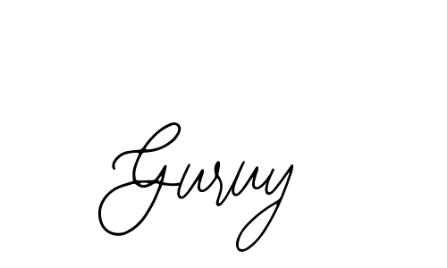 You should practise on your own different ways (Bearetta-2O07w) to write your name (Guruy) in signature. don't let someone else do it for you. Guruy signature style 12 images and pictures png