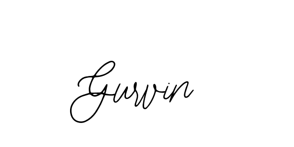 Also we have Gurvin name is the best signature style. Create professional handwritten signature collection using Bearetta-2O07w autograph style. Gurvin signature style 12 images and pictures png