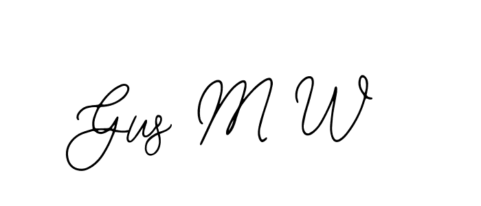 Make a beautiful signature design for name Gus M W. With this signature (Bearetta-2O07w) style, you can create a handwritten signature for free. Gus M W signature style 12 images and pictures png