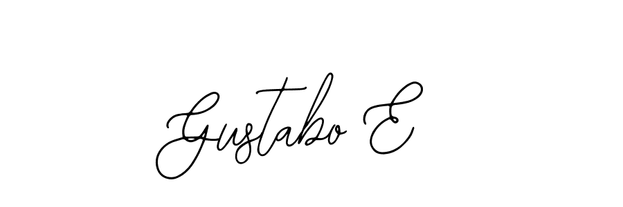 You should practise on your own different ways (Bearetta-2O07w) to write your name (Gustabo E) in signature. don't let someone else do it for you. Gustabo E signature style 12 images and pictures png