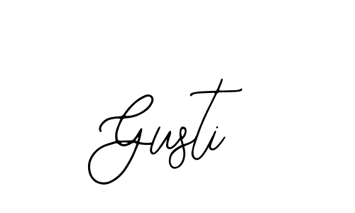 Make a beautiful signature design for name Gusti. Use this online signature maker to create a handwritten signature for free. Gusti signature style 12 images and pictures png