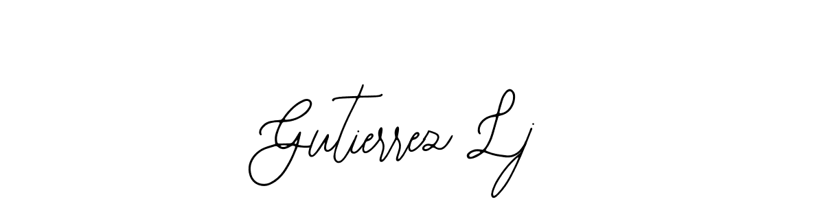 This is the best signature style for the Gutierrez Lj name. Also you like these signature font (Bearetta-2O07w). Mix name signature. Gutierrez Lj signature style 12 images and pictures png
